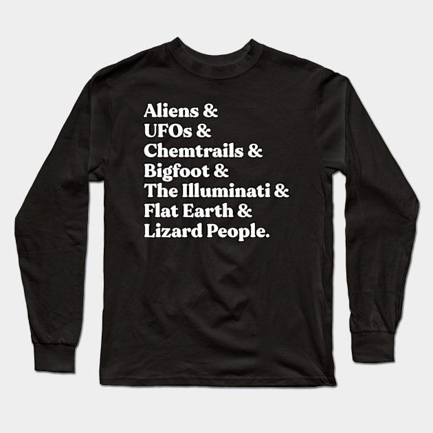 Conspiracy Theories Lover Long Sleeve T-Shirt by alexwestshop